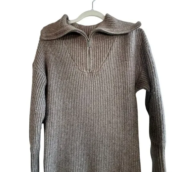 Cupcakes & Cashmere Ribbed Knit Sweater Dress Size Medium - Picture 3 of 9